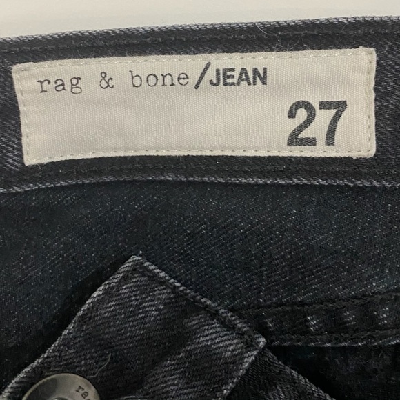 ❌SOLD❌RAG-BONE Highrise Black Stone Skinny Jeans - Picture 6 of 7